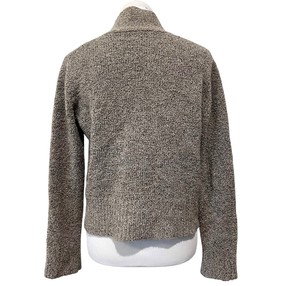 Vintage Eileen Fisher Tan Taupe Cardigan Sweater Sz L Merino Wool Cashmere Blend - Picture 3 of 8
